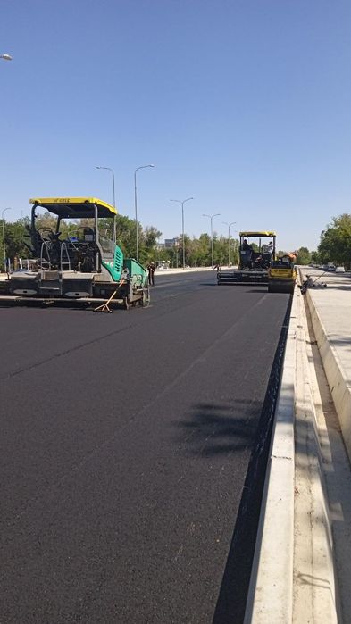 Asfalt bardiyor va latok ishlarini qilamiz ishimiz sifatli