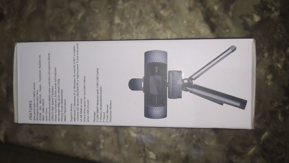 Webcamera stream uchun ovoz va vidiyoga oladi 1080p