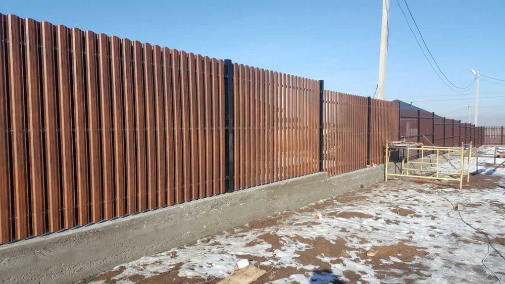 Монтаж заборов под ключ Профнастил 3D сетка Штакетник Жалюзи