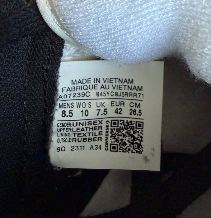 Кецове Converse Weapon, бели, 42 номер