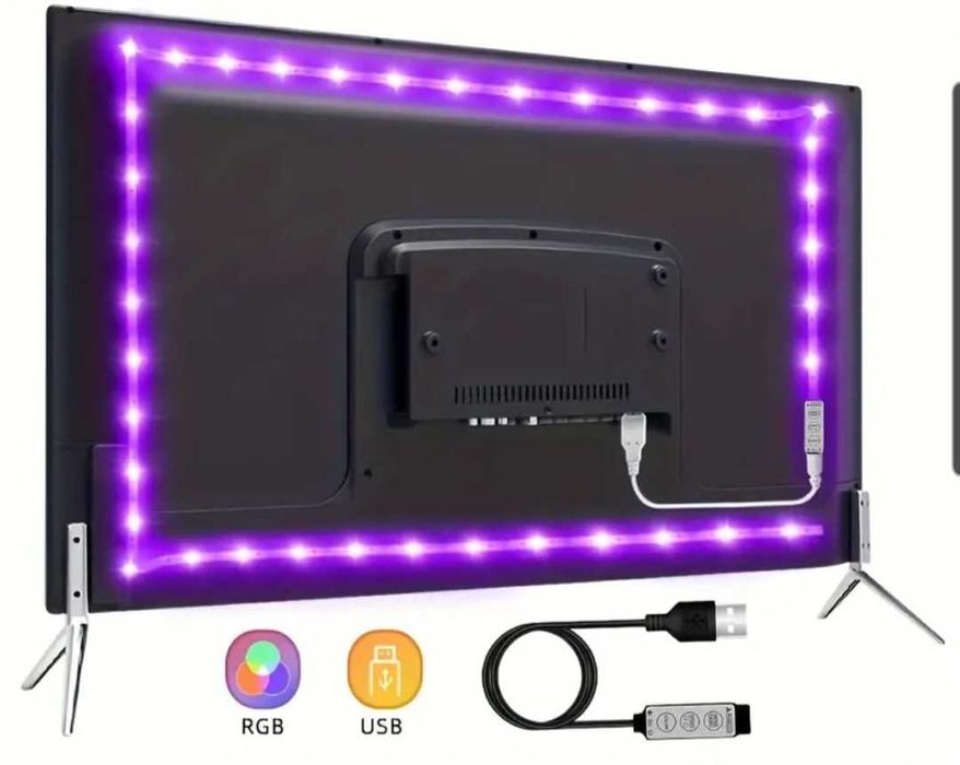 Banda Led RGB SMD Iluminare Fundal TV