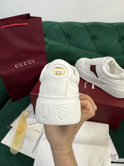 Adidasi Gucci piele naturala 100% Full Box colectie noua