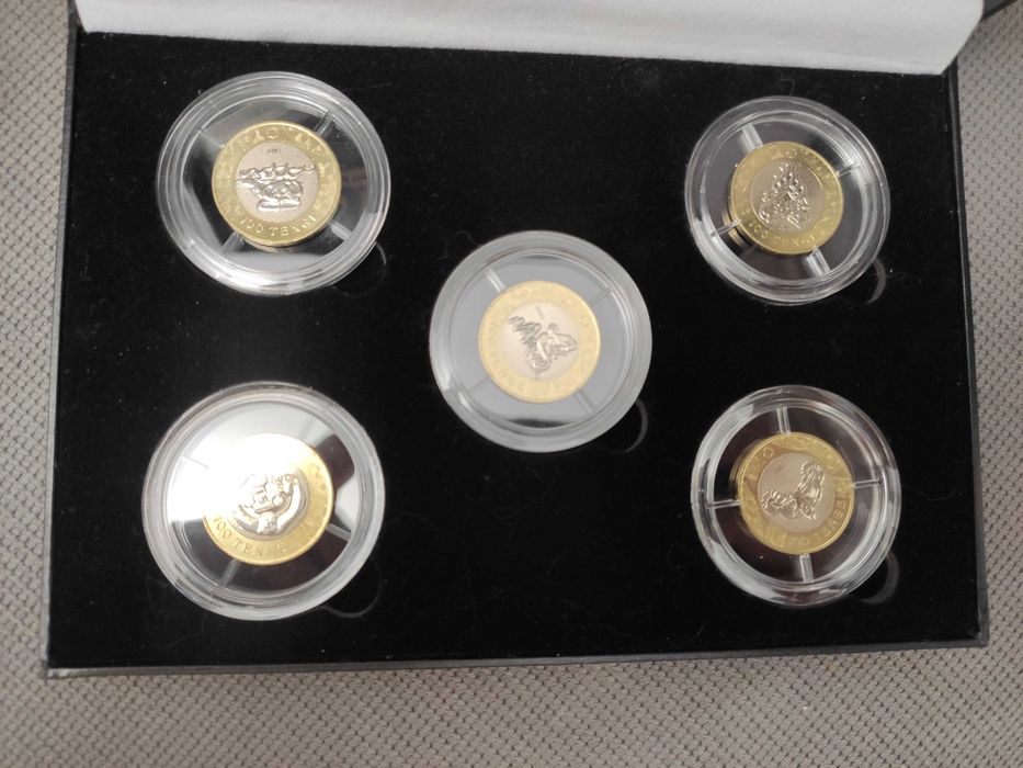 Подарочный набор из 5 монет "Сакский стиль"