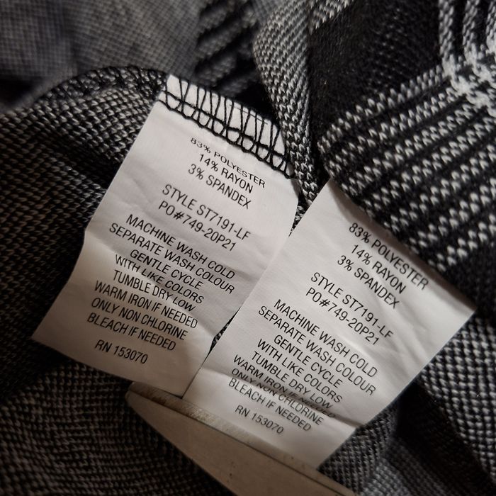 Дамски кариран комплект - пола и потник S - като нов