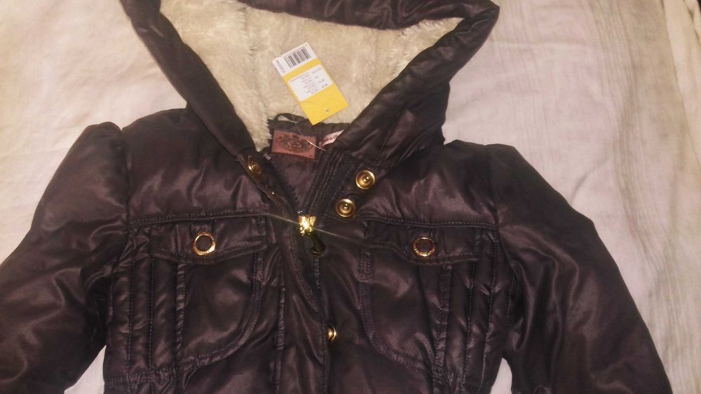 Geaca cu puf originala JUICY COUTURE, mar XS și S, foarte frumoasa, calitativa