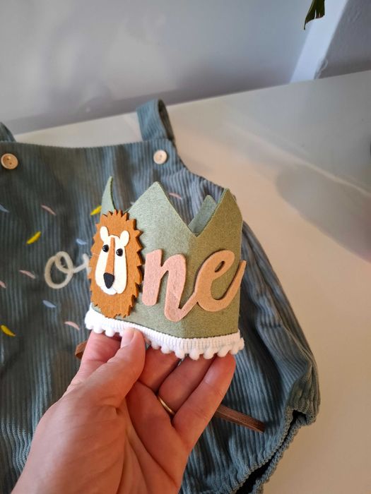 Боди и коронка за фотосесия на едногодишно