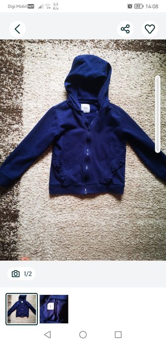 Hanorac scoala 6-8 ani