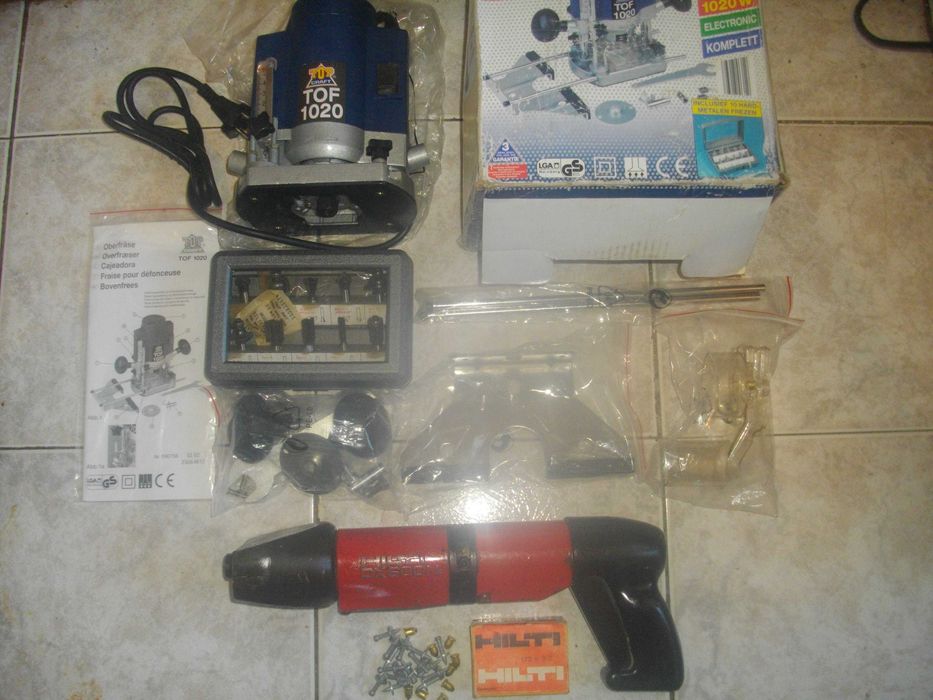 Нова Оберфреза Пълен К-т Top Craft/HILTI DX600N уред за монтаж в бетон