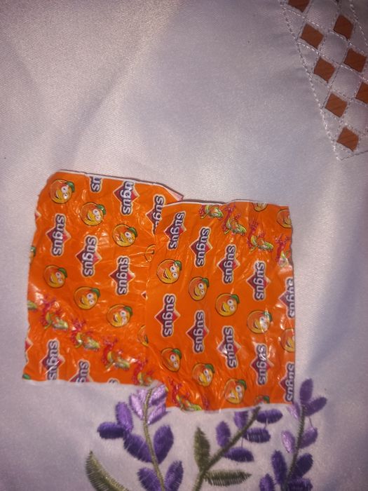 Ambalaje sugus bomboane de colecționat(roșu,portocaliu,galben))