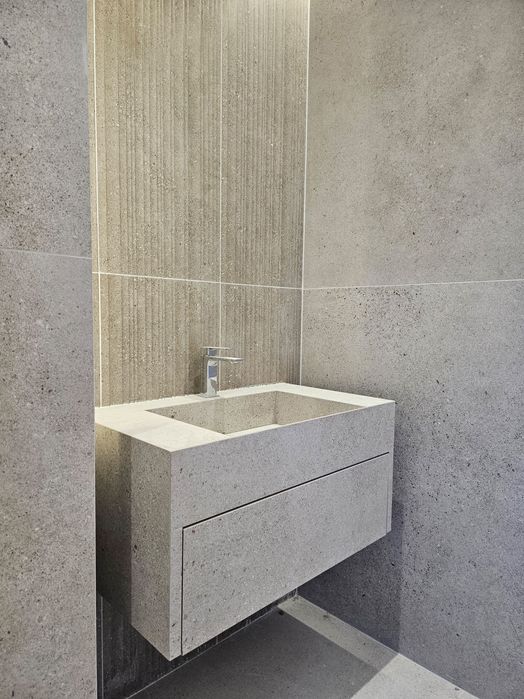 Бутиков умивалник мивка с шкаф за баня