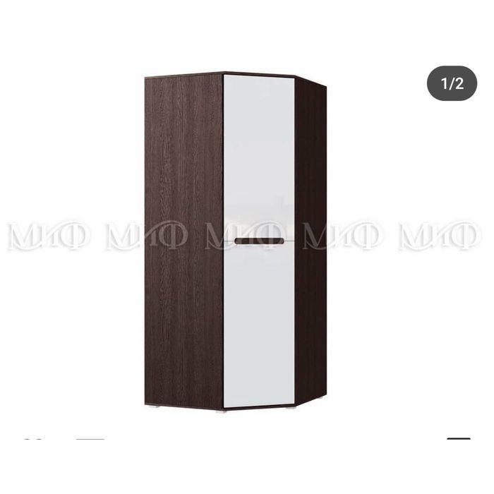 Шкаф белый угловой