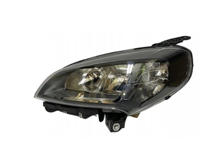 Far Fiat Doblo (263), 01.2015-, partea stanga/dreapta, cu daytime running light; H7+H7+W21W+WY21W; electrical; negru rim; cu motor; halogen