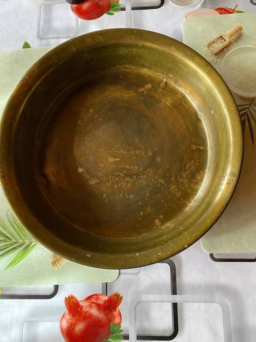 Медный тазик. Диаметр 35 см.