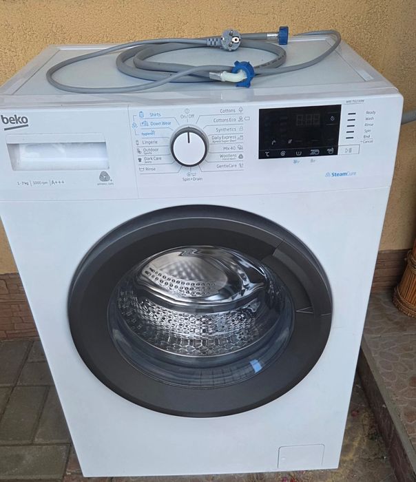 Mașină de spălat Beko WRE7512XAW – 7 kg, A+++, SteamCure