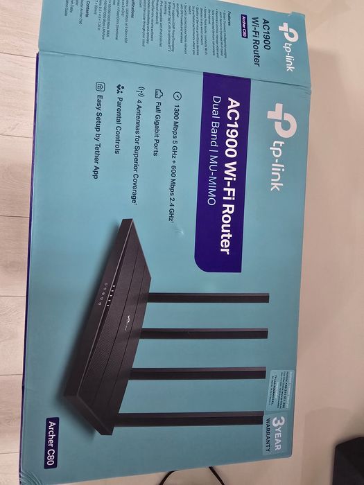 Router TP-Link Archer C80 AC1900 Gigabit Dual Band MU-MIMO