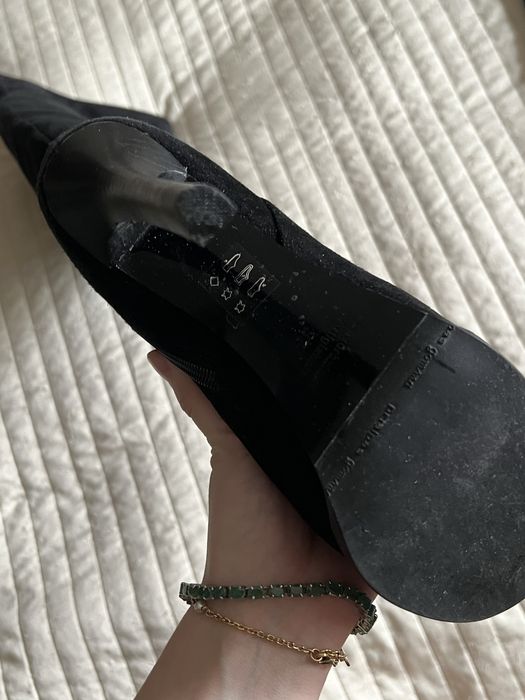 Замшевые Ботфорты