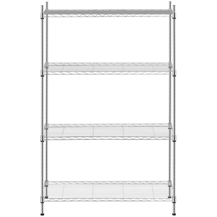 Raft de depozitare din otel cromat - 45 x 90 x 120 cm