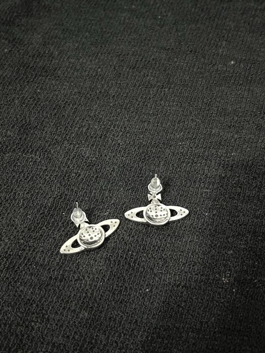 Cercei Stainless Vivienne Westwood Iced Out Saturn Noi
