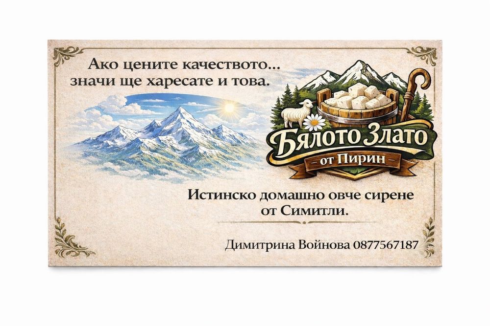 Овче сирене директно от нашата ферма