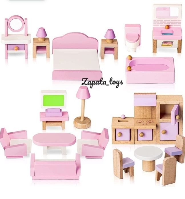 Мебель для кукол дерево