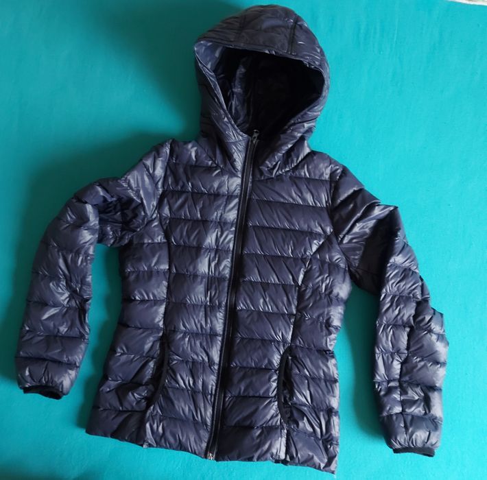 Пухено яке за 146 см ,10-13г,пух 90%пера10%,зима пролет МОМИЧЕ/жена XS
