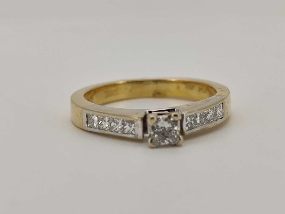 Inel aur 14kcu diamante 0.75ct