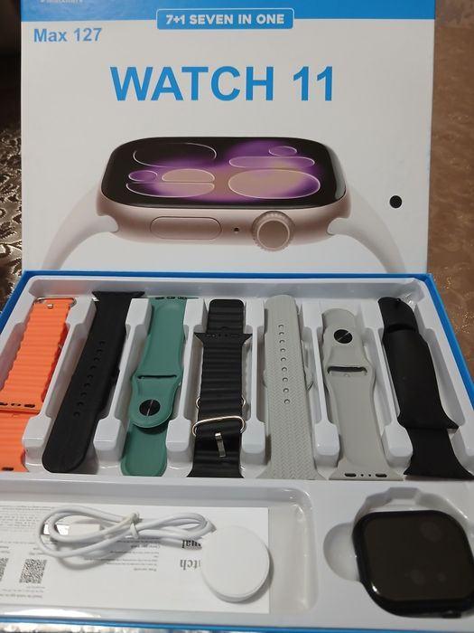 Smart watch 7+1  WATCH11 гарантия берилади новый с коробкой