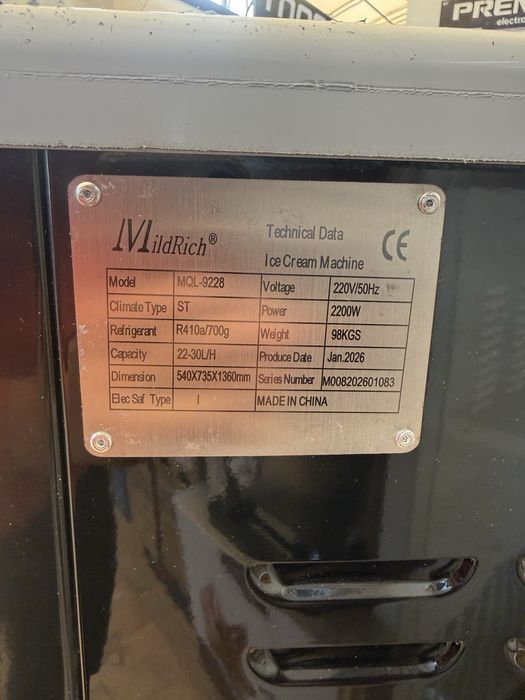 muzqaymoq aprat marojni 220w ishlidi