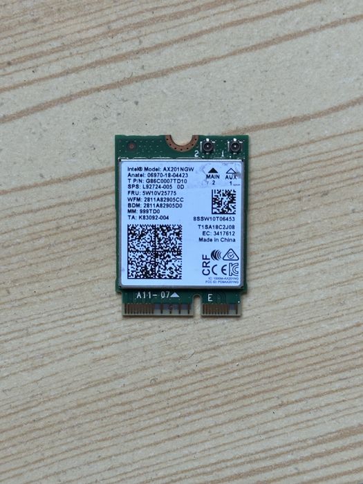 модуль Wi-Fi 6 + Bluetooth для ноутбука