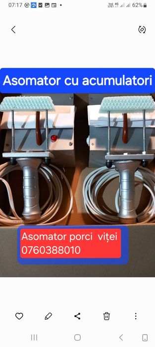 Pachet cu două asomatoare :Cu acumulatori și la priză