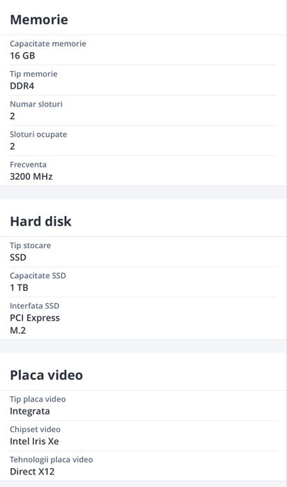 Laptop HP 15s-fq5016nq, i5-235U, 15.6" Full HD, 16GB DDR4, 1TB SSD