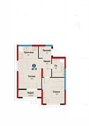 Срочно продается 2х комнатная квартира в новостройке ЖК "Bi NRG Zamon"