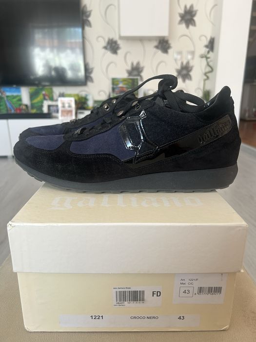 John Galliano Croco Nero 43