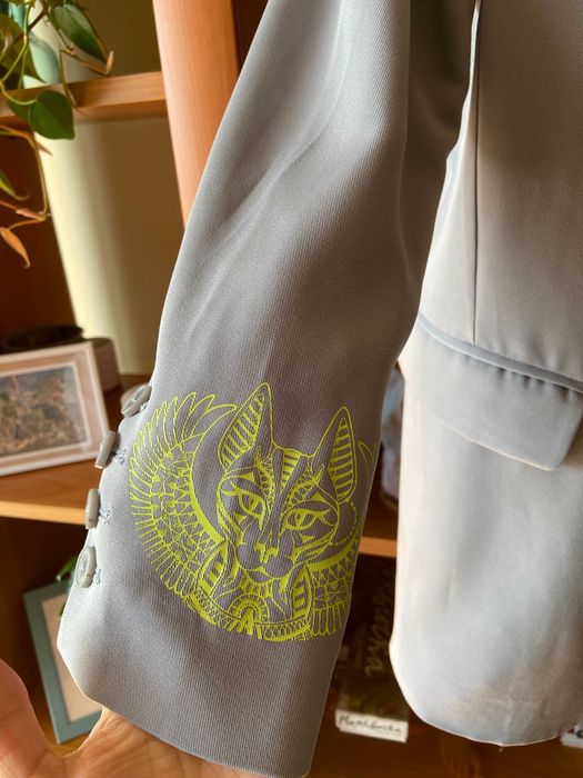 Сив блейзър ABout You X Antonia