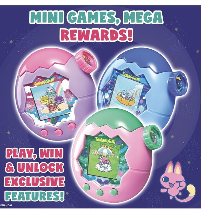 Bandai Tamagotchi Paradise  Blue Water zoom plus toc transport  si 2 huse