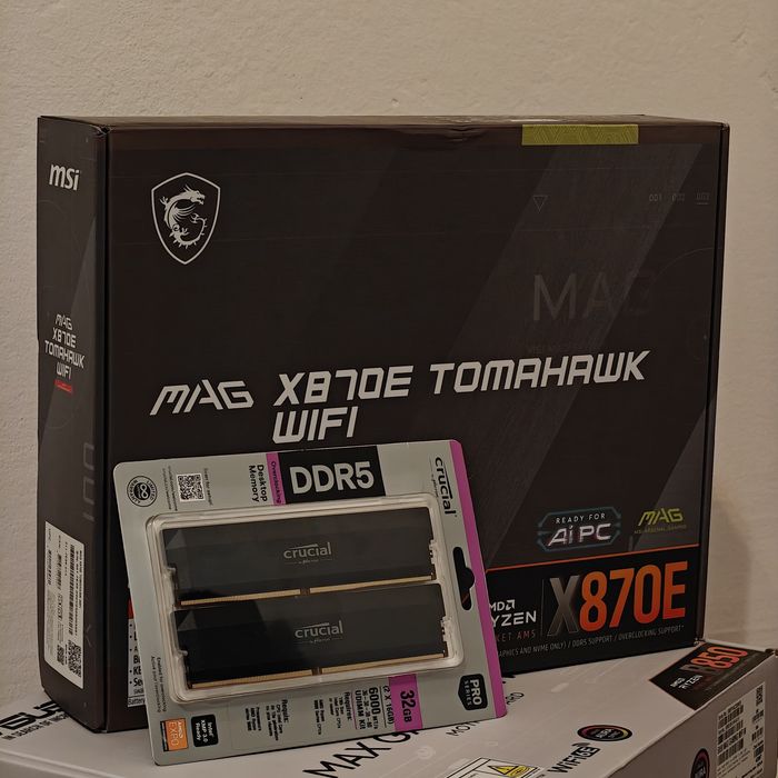 Комплект AM5 High-End: MSI MAG X870E Tomahawk WiFi + 32GB DDR5 6000MHz