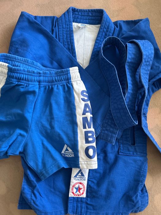 Форма для самбо синяя 116 рост