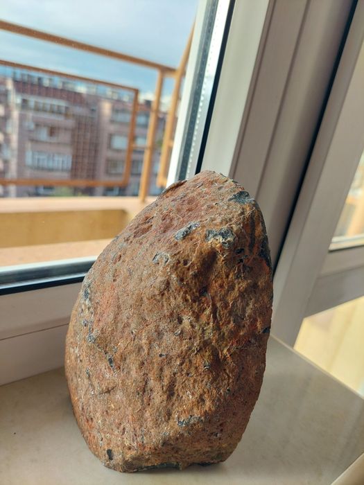 Масивна част от геода - ахат с кварц