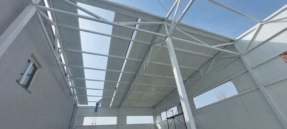 Монтаж сэндвич-панелей