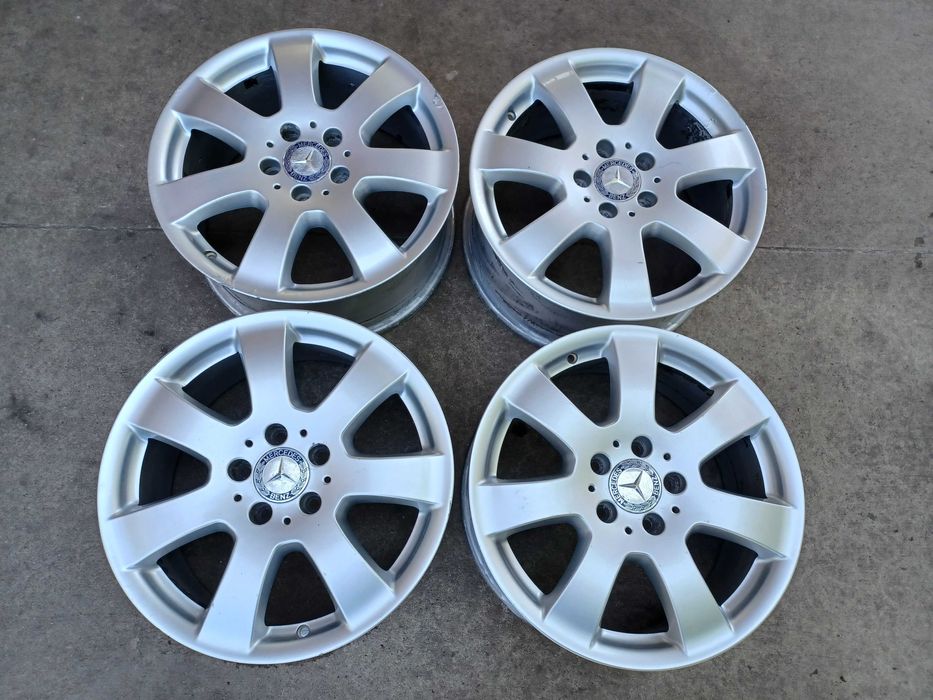 4 бр. оригинални алуминиеви джанти Mercedes 17'' 5x112  ET56, 7,5J