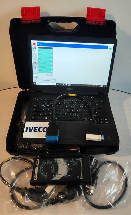 Promotie ! Kit Tester profesional Iveco, Eltrac ECI Inclus Versiune Pro Edition Update la zi (Laptop + cabluri incluse in pret) - stoc Romania