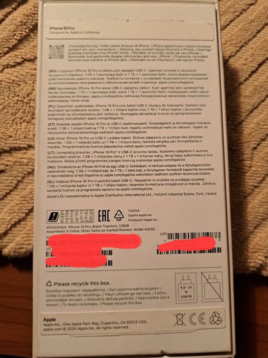 IPhone 16 pro 128 EAC