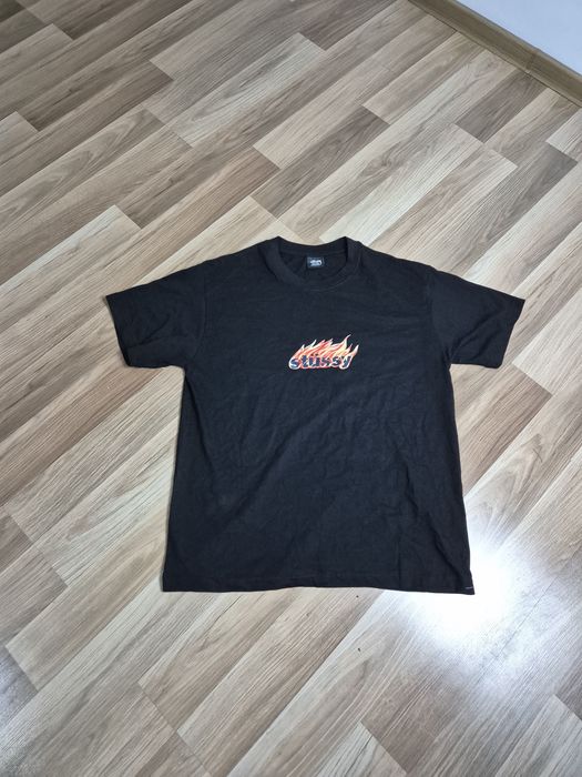 Tricou Stüssy Flame Logo – Mărimea M – Nou