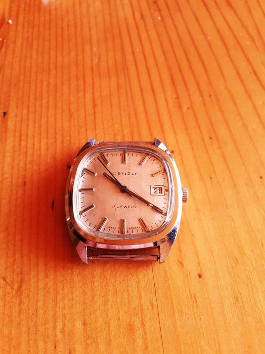 Стоманен голям KIENZLE Shlenkel Super Watch GERMANY- Немски механичен.