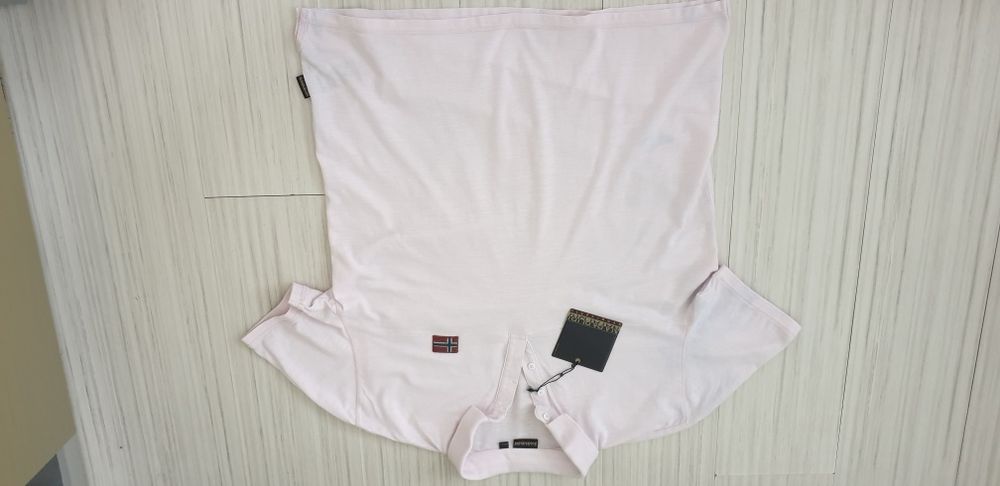 Napapijri Pique Cotton Regular Fit / XL НОВО! ОРИГИНАЛ! Мъжка Тениска!