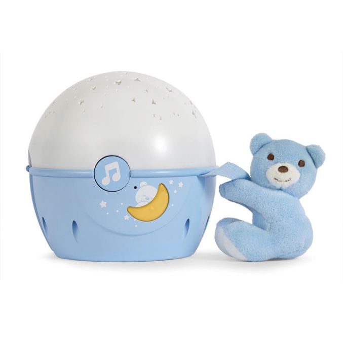 CHICCO Проектор - лампа с плюшено мече СИН