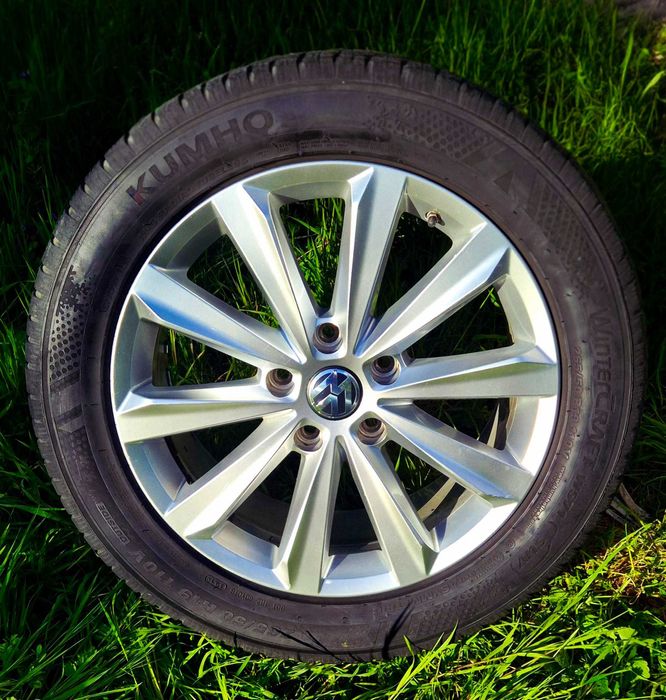 Оригинални джанти VW Touareg 19" 5x130 с зимни гуми – перфектни, Варна