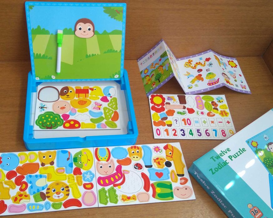 Две в едно - Дигитална кутия с магнити / дървени играчки