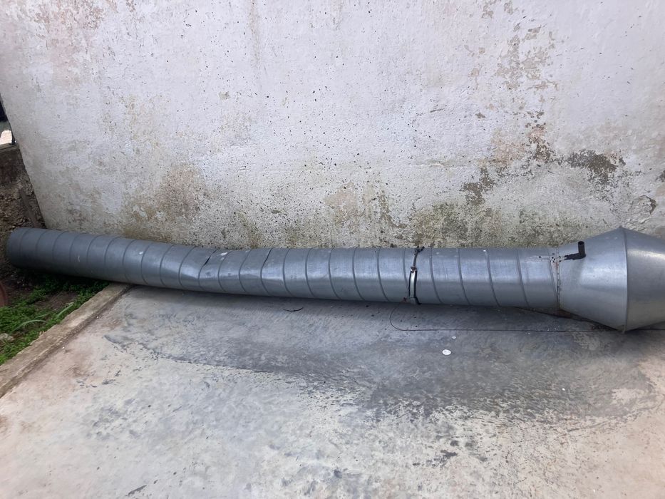 Комин въздуховод 26см с клапа