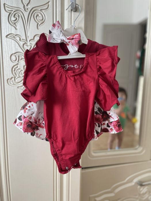 Платье-бодик нарядные для девочек 3-6месяцев